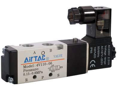 4V100 Series van điện từ (5/2 way, 5/3 way) — AirTAC