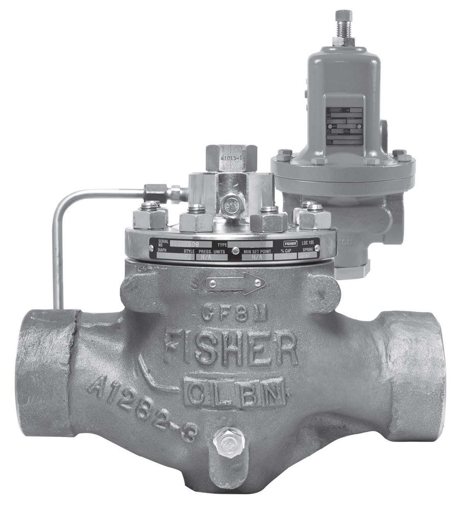 Fisher LR128 van xả / điều áp ngược