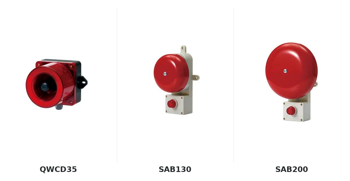Còi điện công nghiệp Qlight QWCD35, SAB130 và SAB200