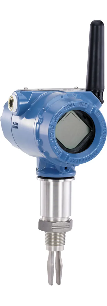 Rosemount 2160 — báo mức kiểu rung không dây cho báo mức cao/thấp và hệ chống tràn.