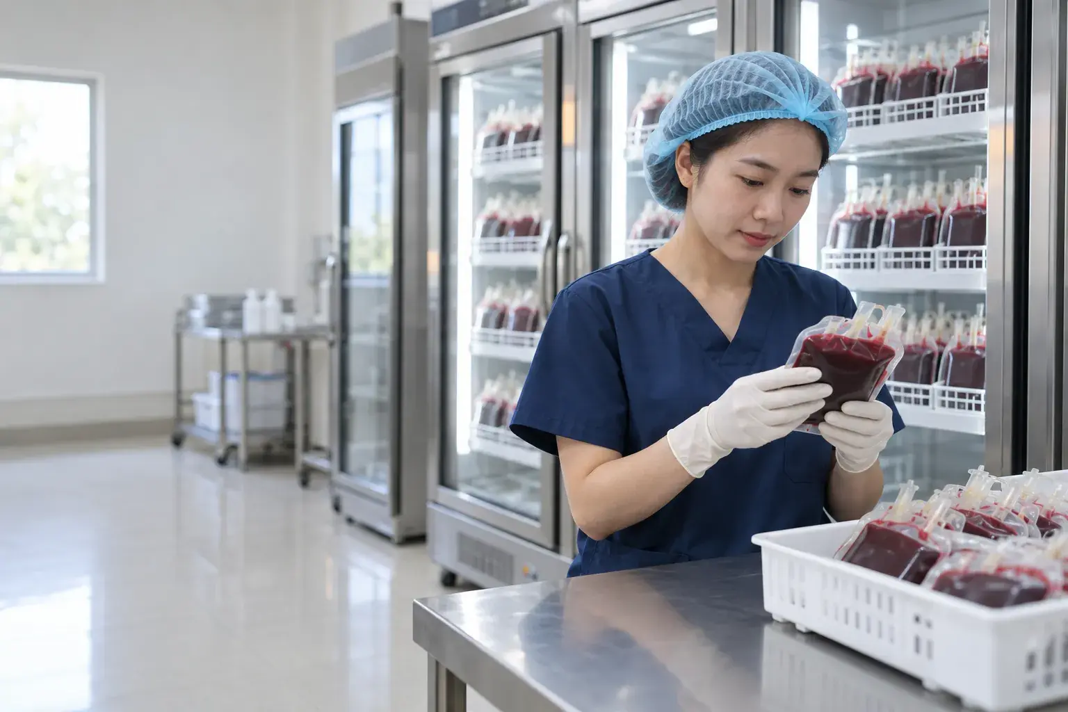 Theo dõi nhiệt độ túi máu cho ngân hàng máu & truyền máu