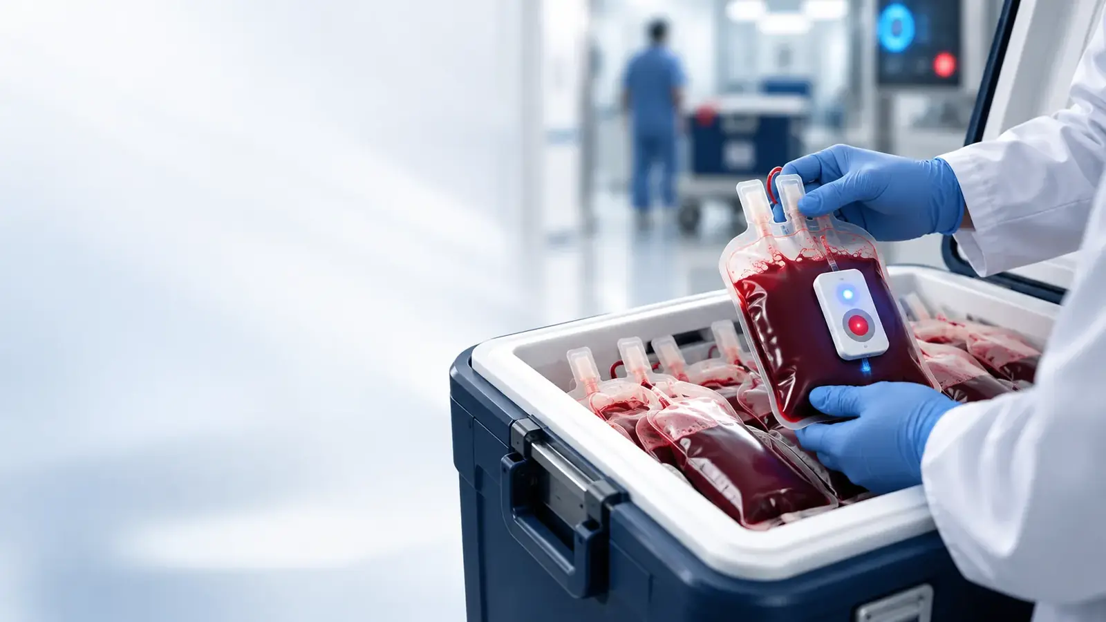 HemoTemp II: theo dõi nhiệt độ túi máu từ lúc rời tủ đến khi truyền