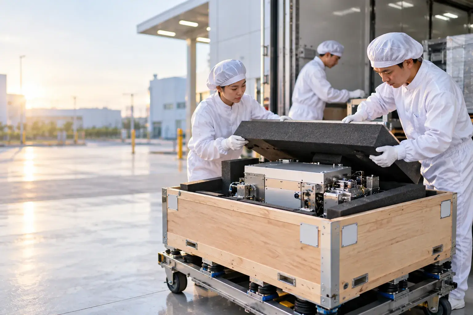 Vận chuyển server, tủ rack và thiết bị bán dẫn: kiểm soát va đập và nghiêng