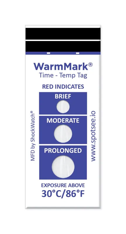 WM 30/86 – Chỉ thị vượt ngưỡng nhiệt độ WarmMark 30 °C, 8 giờ