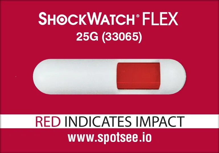 33065 – Clip chỉ thị va đập ShockWatch 25 G – Flex Clip ống đơn, Type 65
