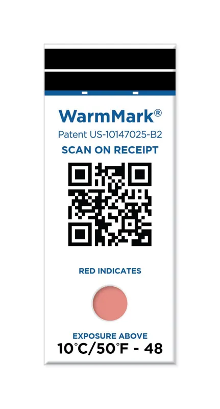 WM 10/50-SQ – Chỉ thị nhiệt độ WarmMark QR 10 °C, 48 giờ