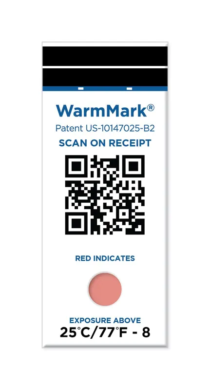 WM 25/77-SQ – Chỉ thị nhiệt độ WarmMark QR 25 °C, 8 giờ