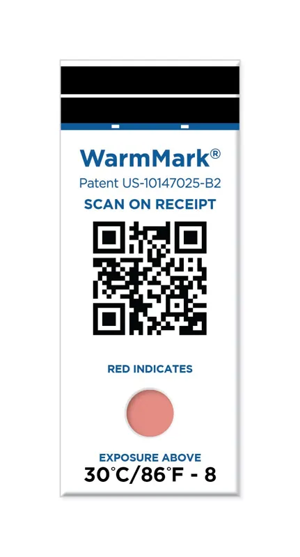 WM 30/86-SQ – Chỉ thị nhiệt độ WarmMark QR 30 °C, 8 giờ