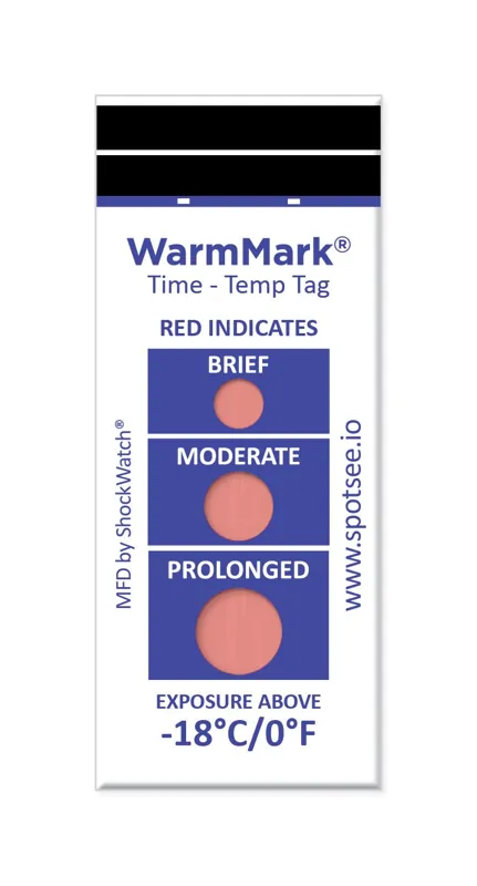 WM -18/0 – Chỉ thị vượt ngưỡng nhiệt độ WarmMark -18 °C, 12 giờ