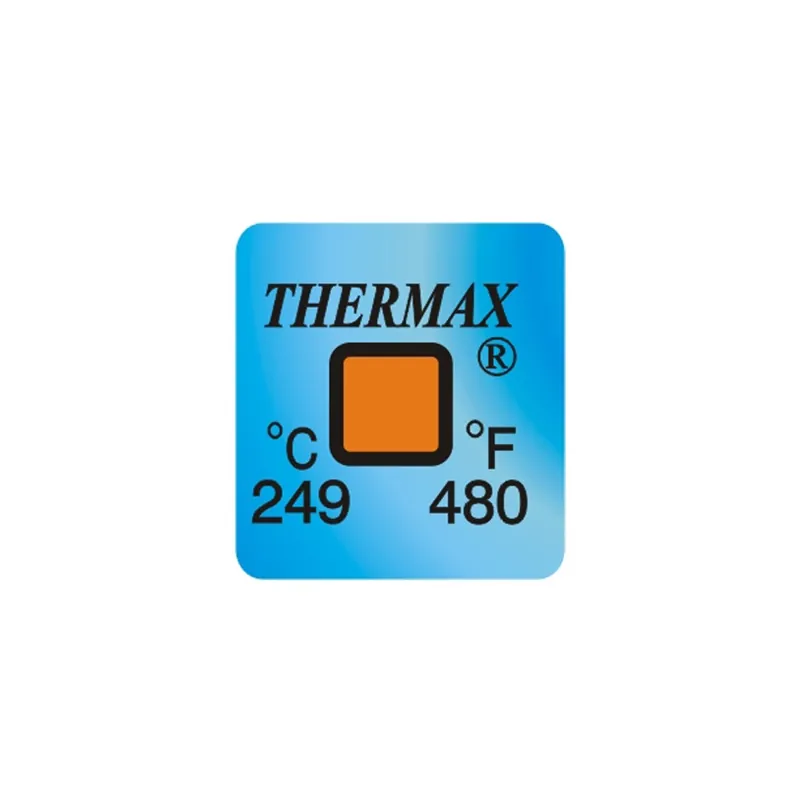 01ETHM0249D01PK – Nhãn chỉ thị nhiệt độ không đảo ngược Thermax 249 °C (480 °F)
