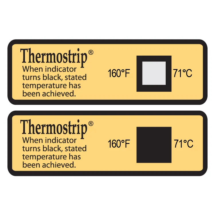 P9002-24 – Nhãn chỉ thị khử trùng nhiệt Thermostrip 170 °F (77 °C)