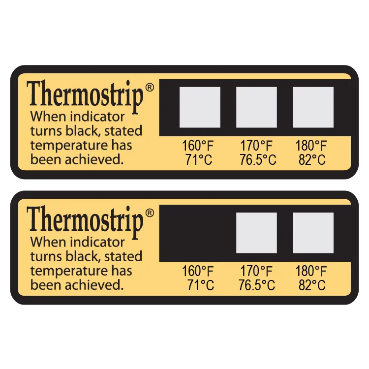 P9003-16 – Nhãn chỉ thị khử trùng nhiệt Thermostrip 150–170 °F (66–77 °C)