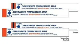 P9029NDP25 – Nhãn chỉ thị khử trùng nhiệt Thermostrip 160 °F (71 °C)