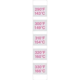 P9020-16 – Nhãn chỉ thị khử trùng nhiệt Thermostrip 290–330 °F (143–166 °C)