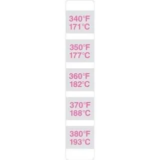 P9021-16 – Nhãn chỉ thị khử trùng nhiệt Thermostrip 340–380 °F (171–193 °C)