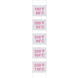 P9023-16 – Nhãn chỉ thị khử trùng nhiệt Thermostrip 450–500 °F (232–260 °C)